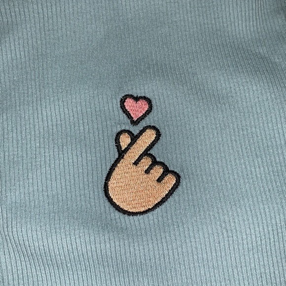 NWT Baby Doll Ribbed Tee 🫰🏼 Adult XS - Picture 3 of 6